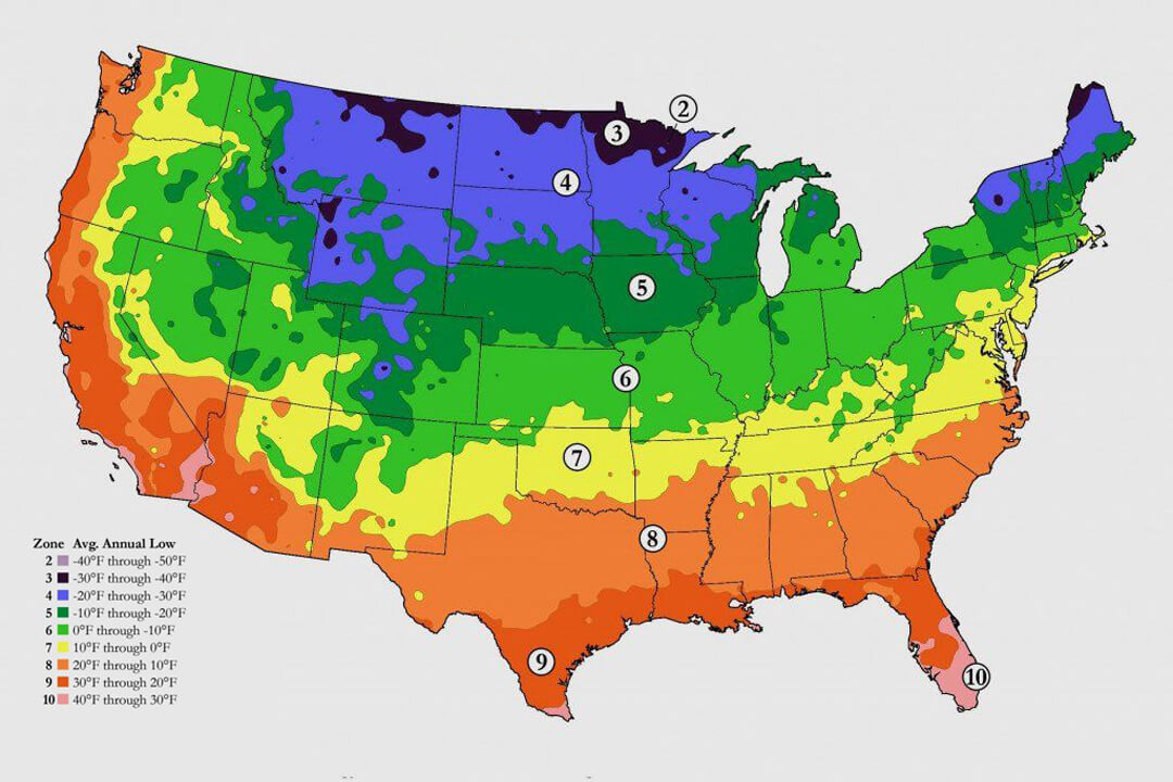 US Climate Zones Map