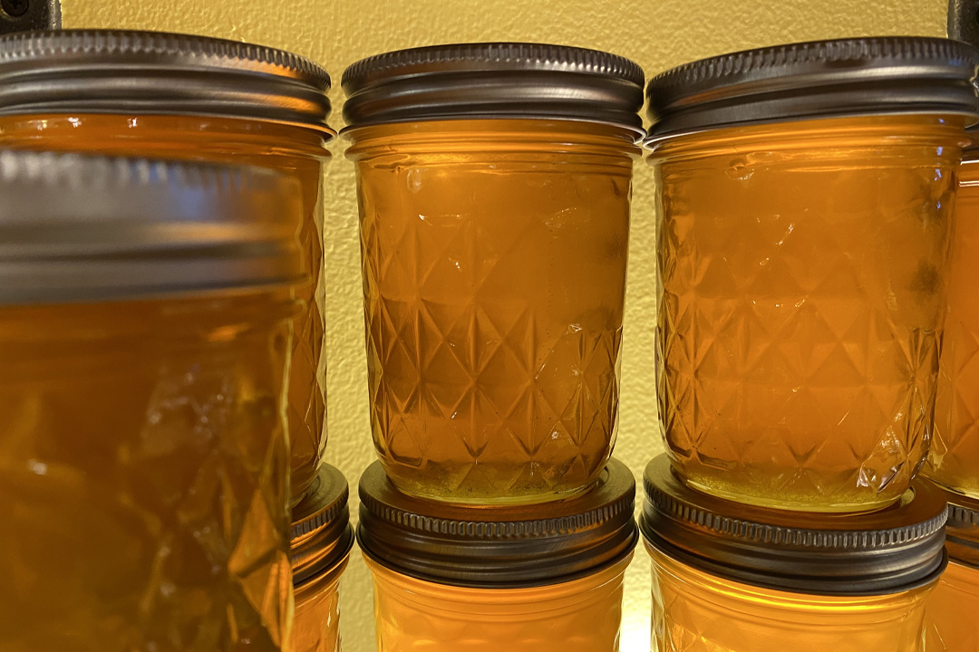Jars of honey sold by a small business