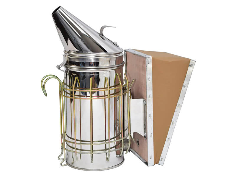 VIVO Stainless Steel Bee Hive Smoker with Heat Shield
